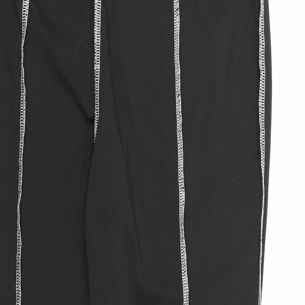 SHIEN Womens Black   Pedal Pusher Leggings Size L L26 in