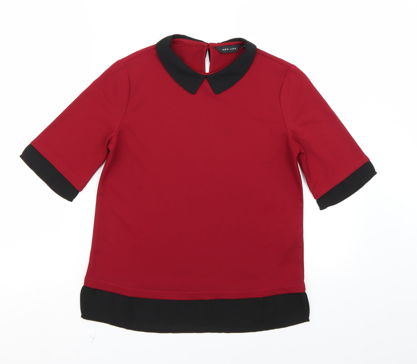 New Look Womens Red   Basic Blouse Size 8
