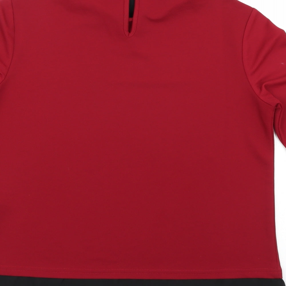 New Look Womens Red   Basic Blouse Size 8