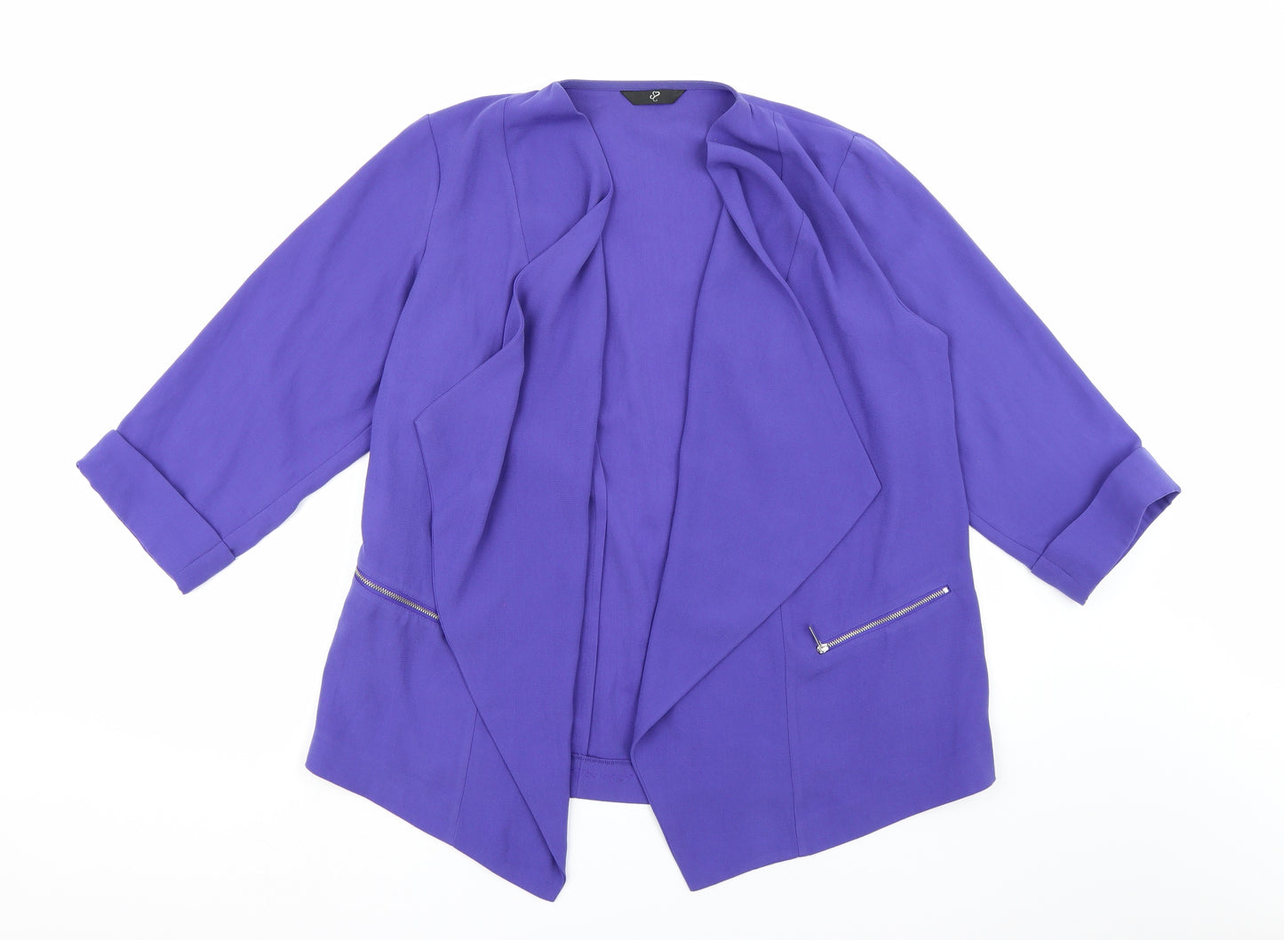 Preworn Womens Purple   Jacket Blazer Size 16