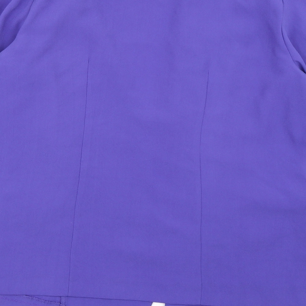 Preworn Womens Purple   Jacket Blazer Size 16