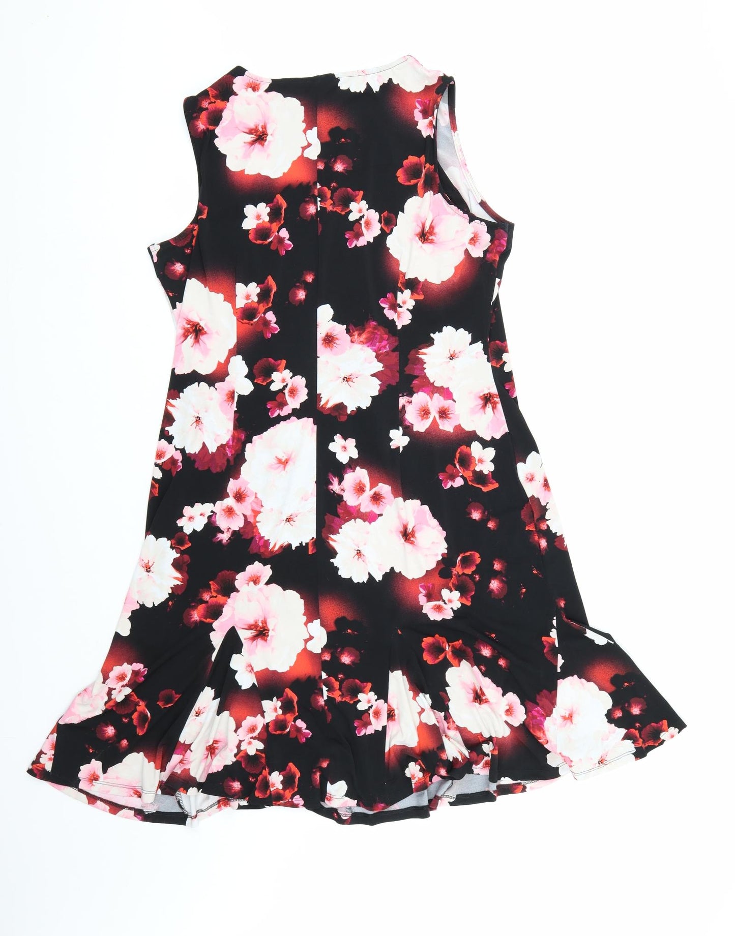 JULIPA Womens Black Floral  A-Line  Size 16