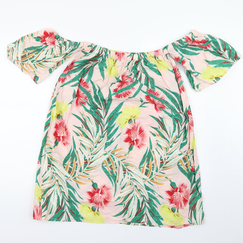 ASOS Womens Pink Floral  A-Line  Size 10