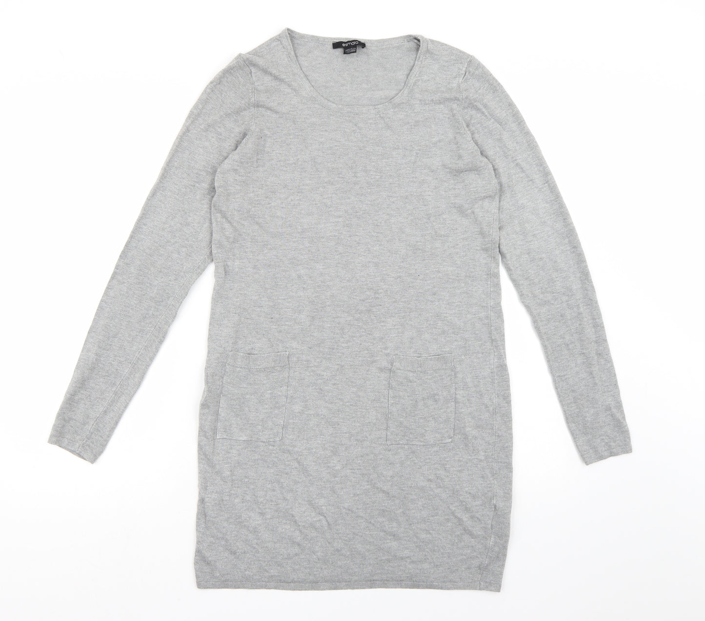 ESMARA Womens Grey  Knit Jumper Dress  Size 10