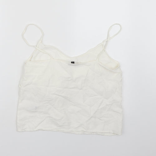 Topshop Womens White   Camisole Tank Size 12