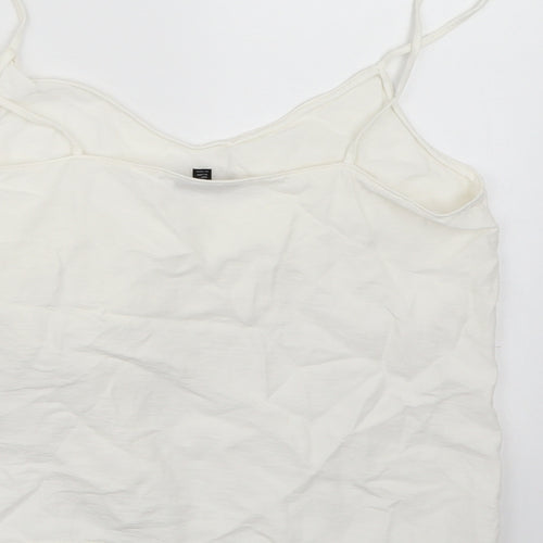 Topshop Womens White   Camisole Tank Size 12