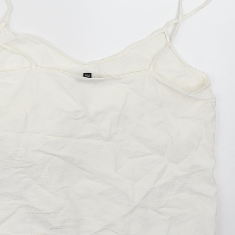 Topshop Womens White   Camisole Tank Size 12