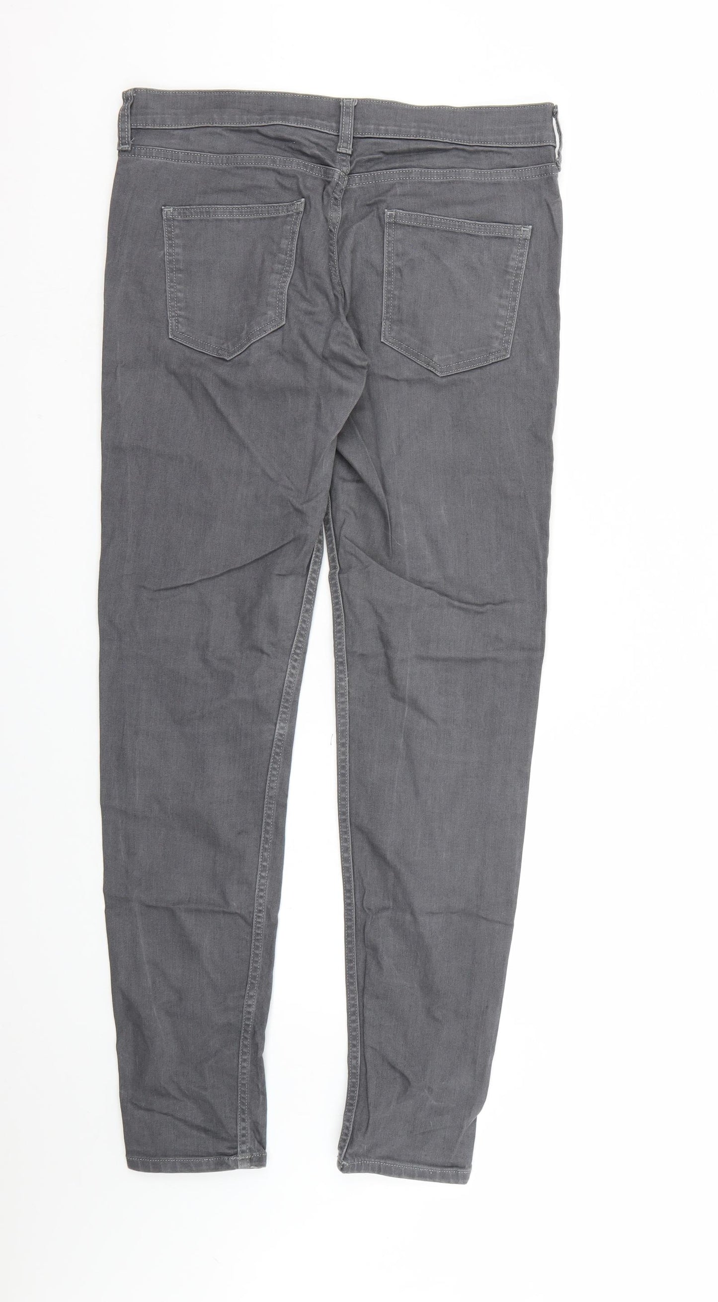 FC Jeans Womens Grey  Denim Skinny Jeans Size 14 L30 in