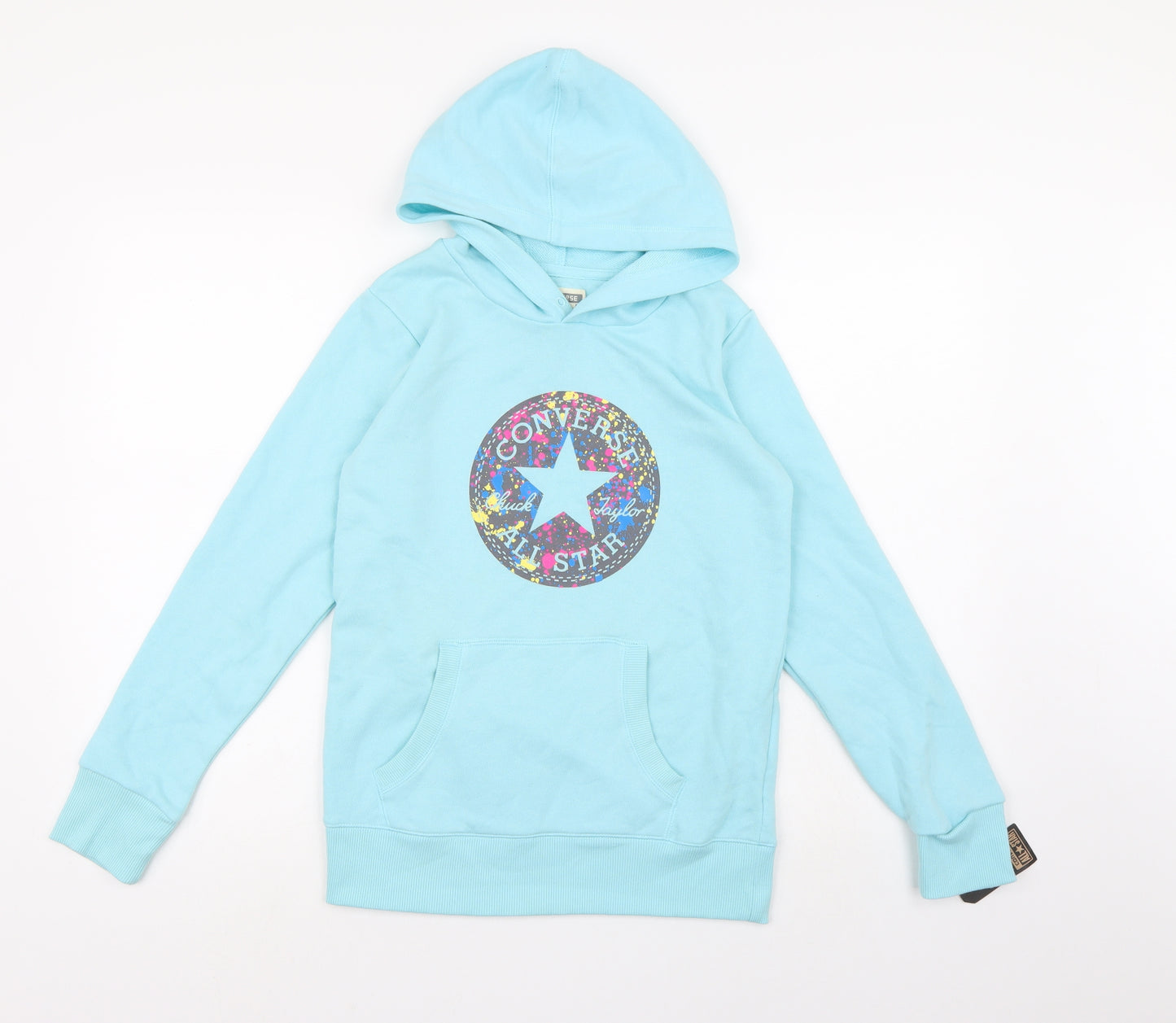 Converse Girls Blue  Jersey Pullover Hoodie Size 12-13 Years