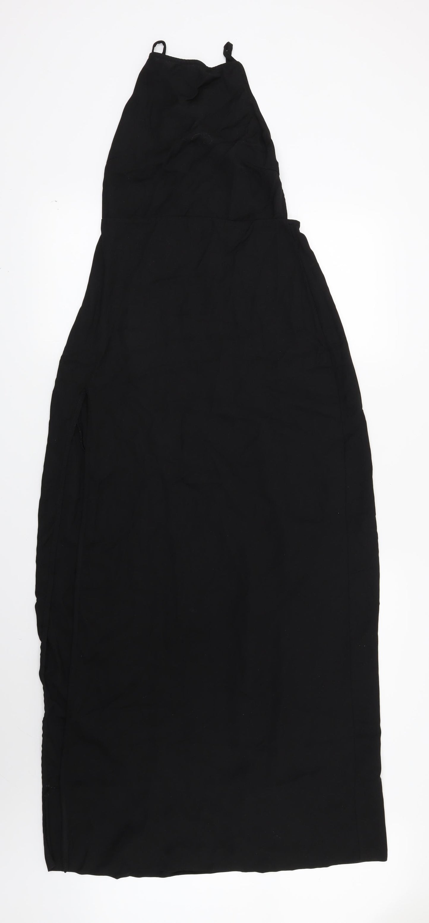 PRETTYLITTLETHING Womens Black   Slip Dress  Size 8