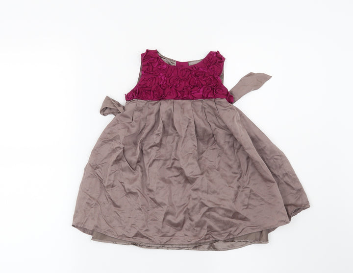 Monsoon Girls Brown Shift Size 6-9 Months