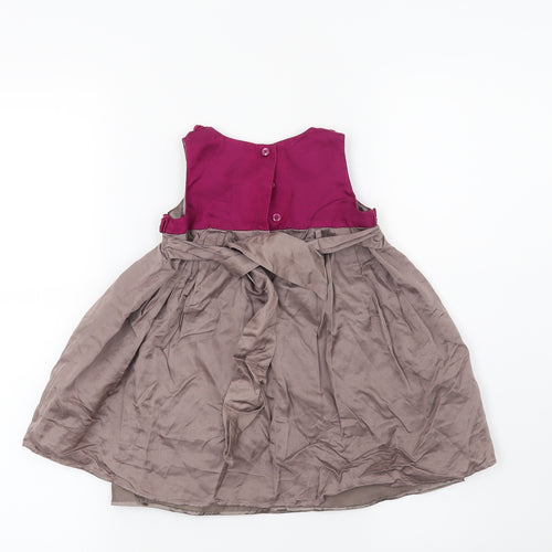 Monsoon Girls Brown   Shift  Size 6-9 Months