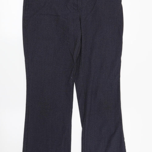NEXT Womens Blue Striped  Trousers  Size 10 L30 in