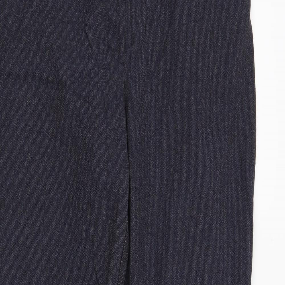 NEXT Womens Blue Striped  Trousers  Size 10 L30 in