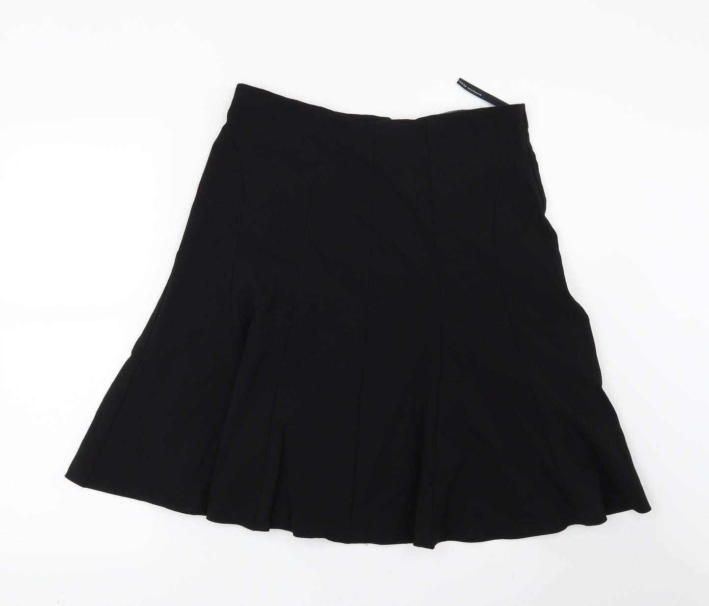 Dorothy Perkins Womens Black   A-Line Skirt Size 12