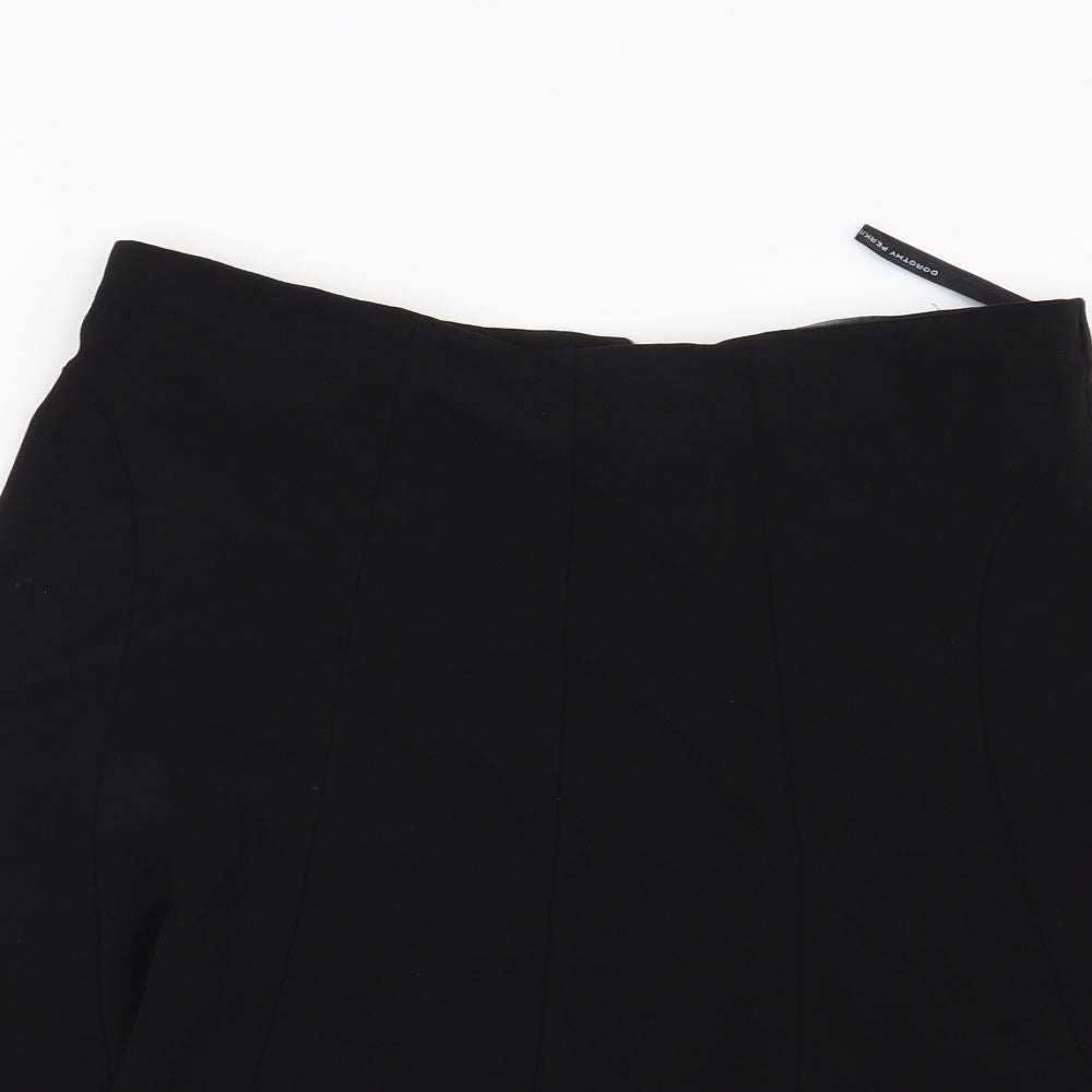 Dorothy Perkins Womens Black   A-Line Skirt Size 12