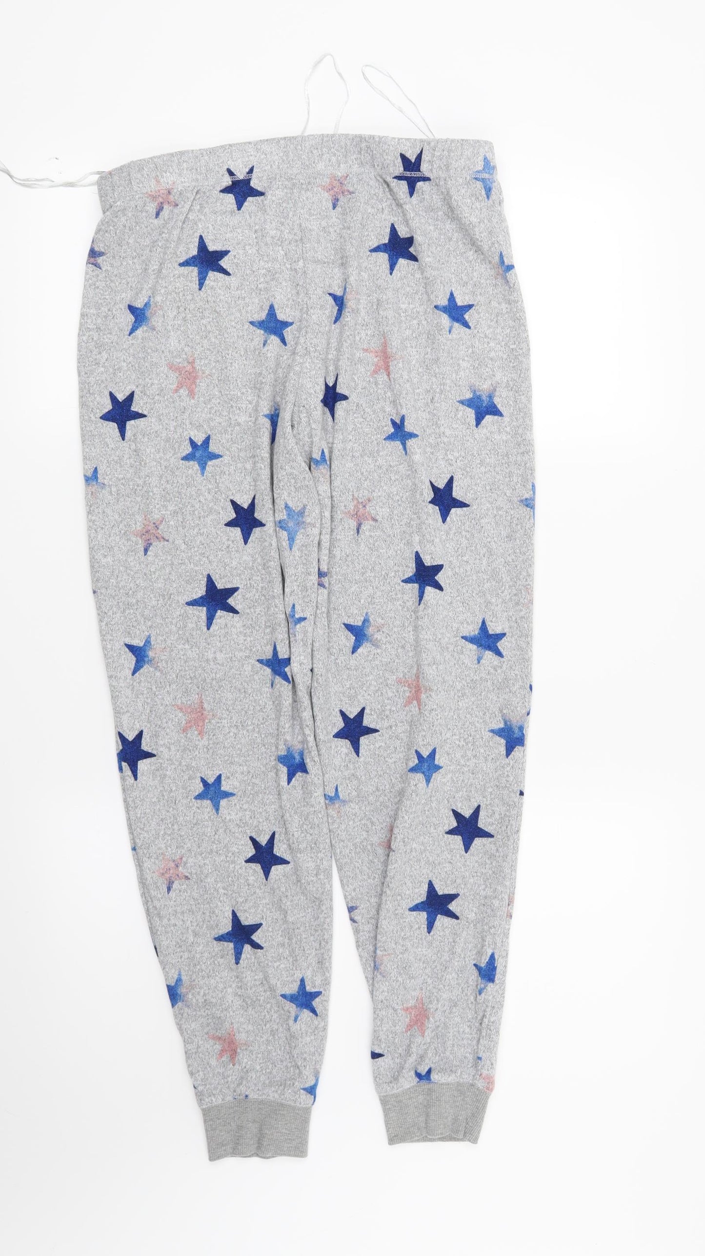 Debenhams Womens Grey Geometric  Top Pyjama Pants Size 10  - Star