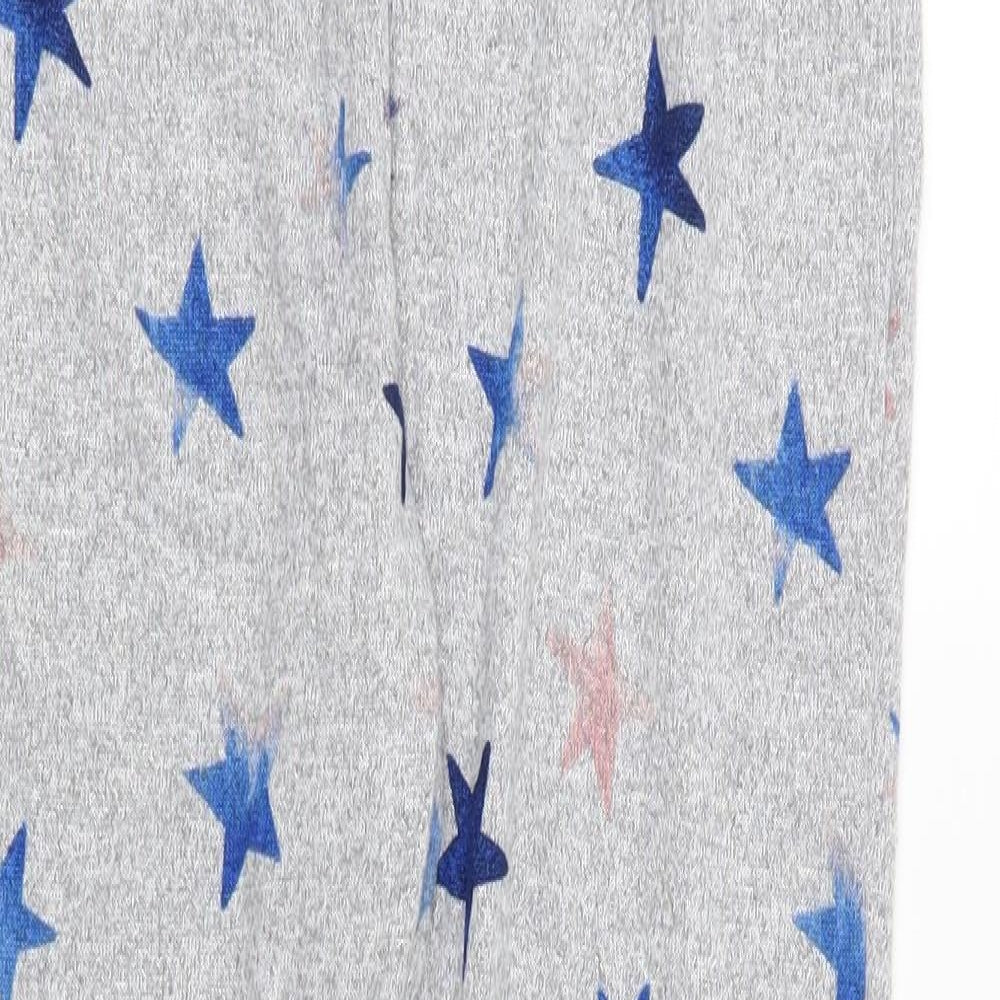 Debenhams Womens Grey Geometric  Top Pyjama Pants Size 10  - Star