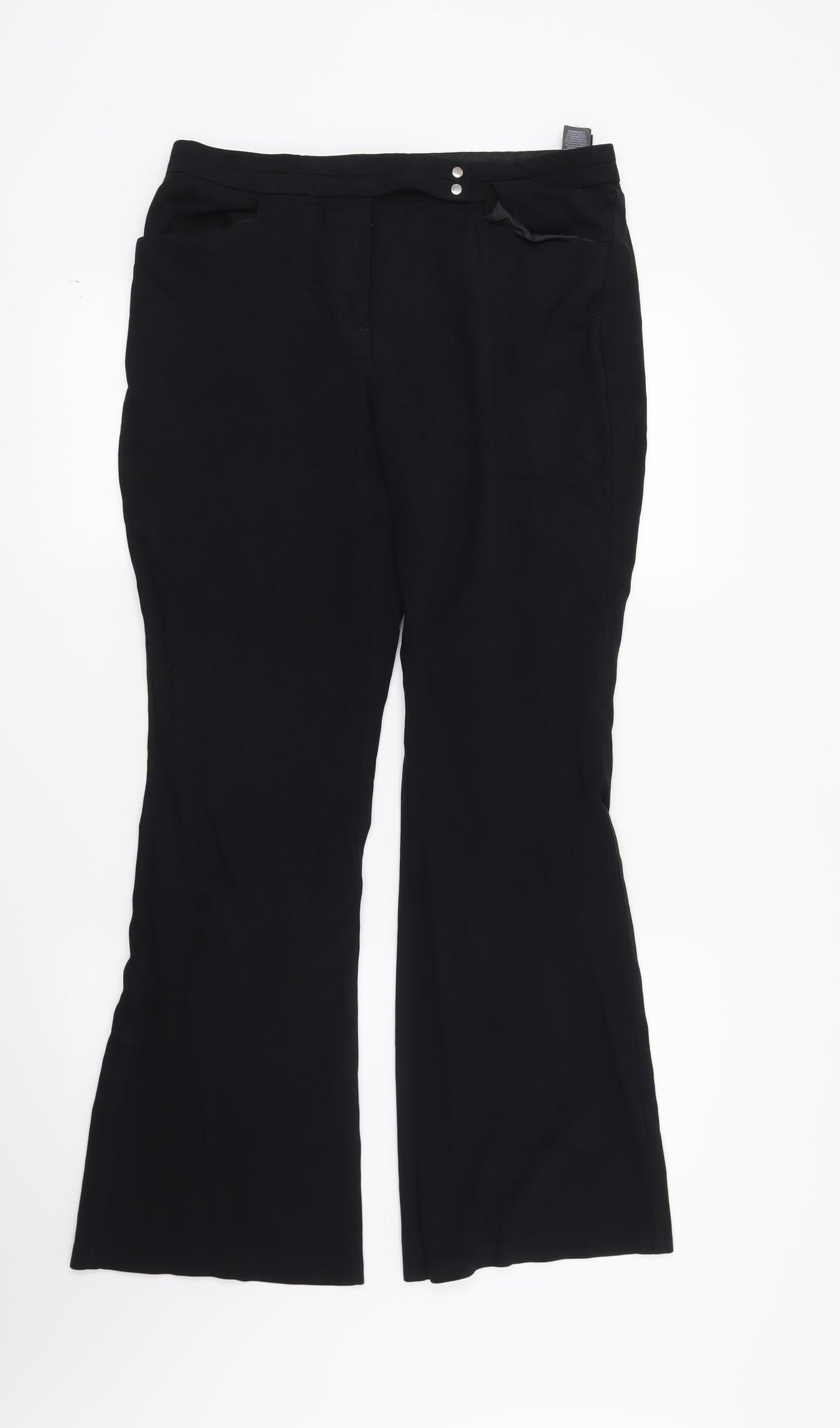 Marks and Spencer Womens Black   Trousers  Size 12 L30 in