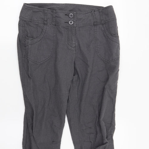 Papaya Womens Grey   Trousers  Size 12 L20 in