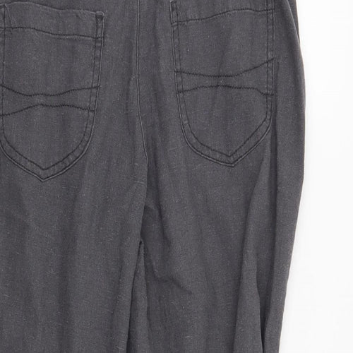 Papaya Womens Grey   Trousers  Size 12 L20 in