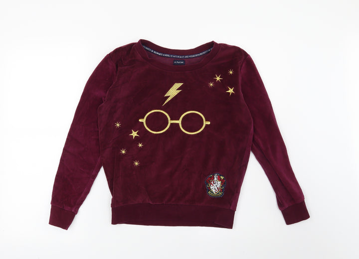 Love to Lounge Womens Red Solid  Top Pyjama Top Size 4  - Harry Potter