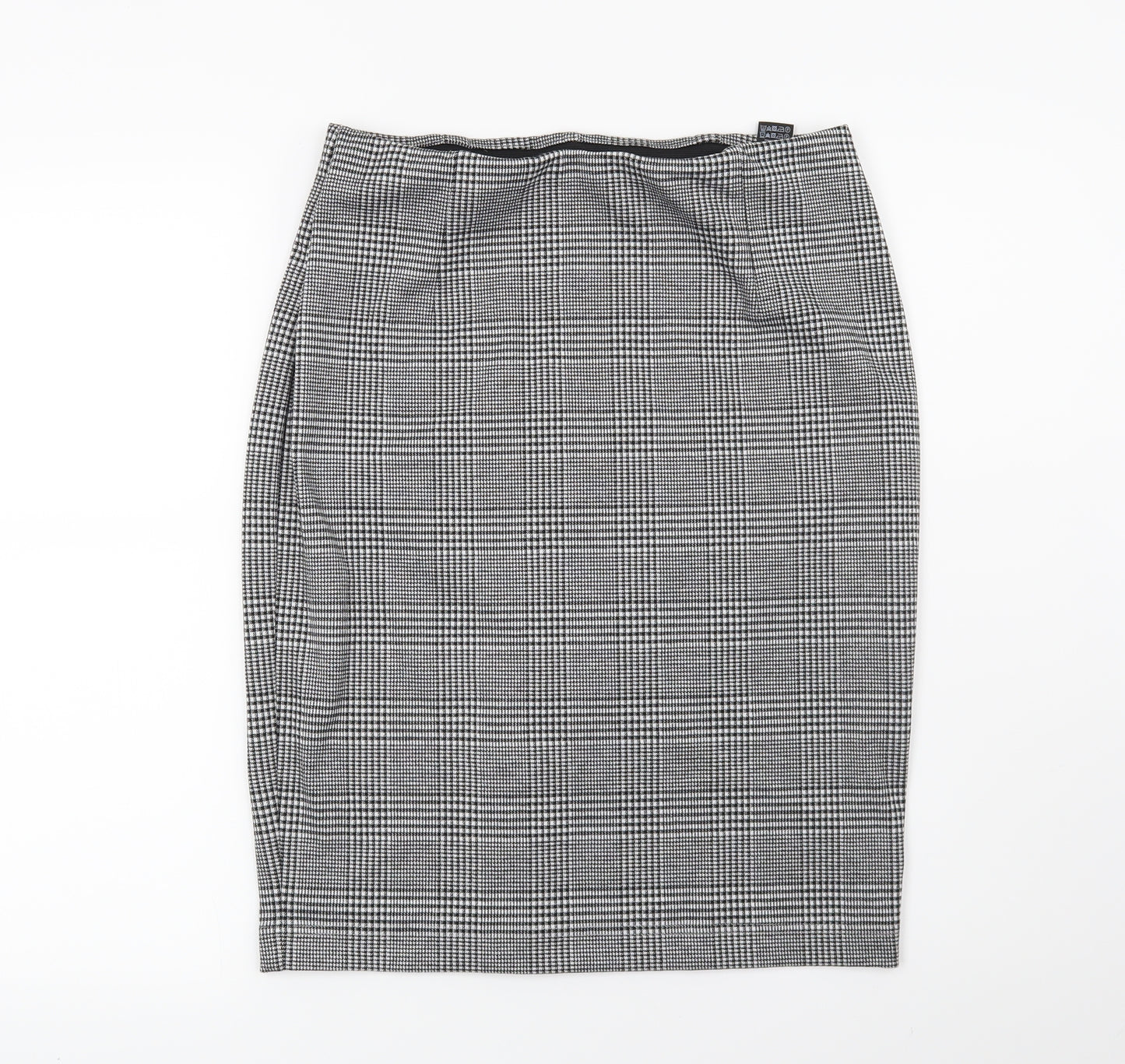 Marks and Spencer Womens Black Houndstooth  Straight & Pencil Skirt Size 12