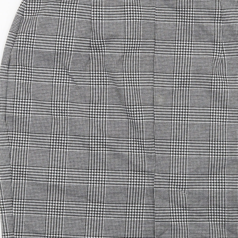 Marks and Spencer Womens Black Houndstooth  Straight & Pencil Skirt Size 12