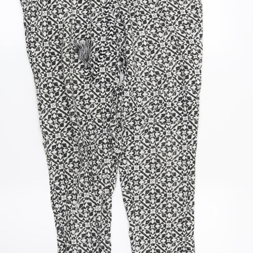 Noppies Womens Black Geometric  Trousers  Size S L27 in
