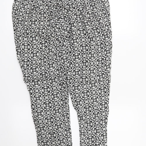 Noppies Womens Black Geometric  Trousers  Size S L27 in