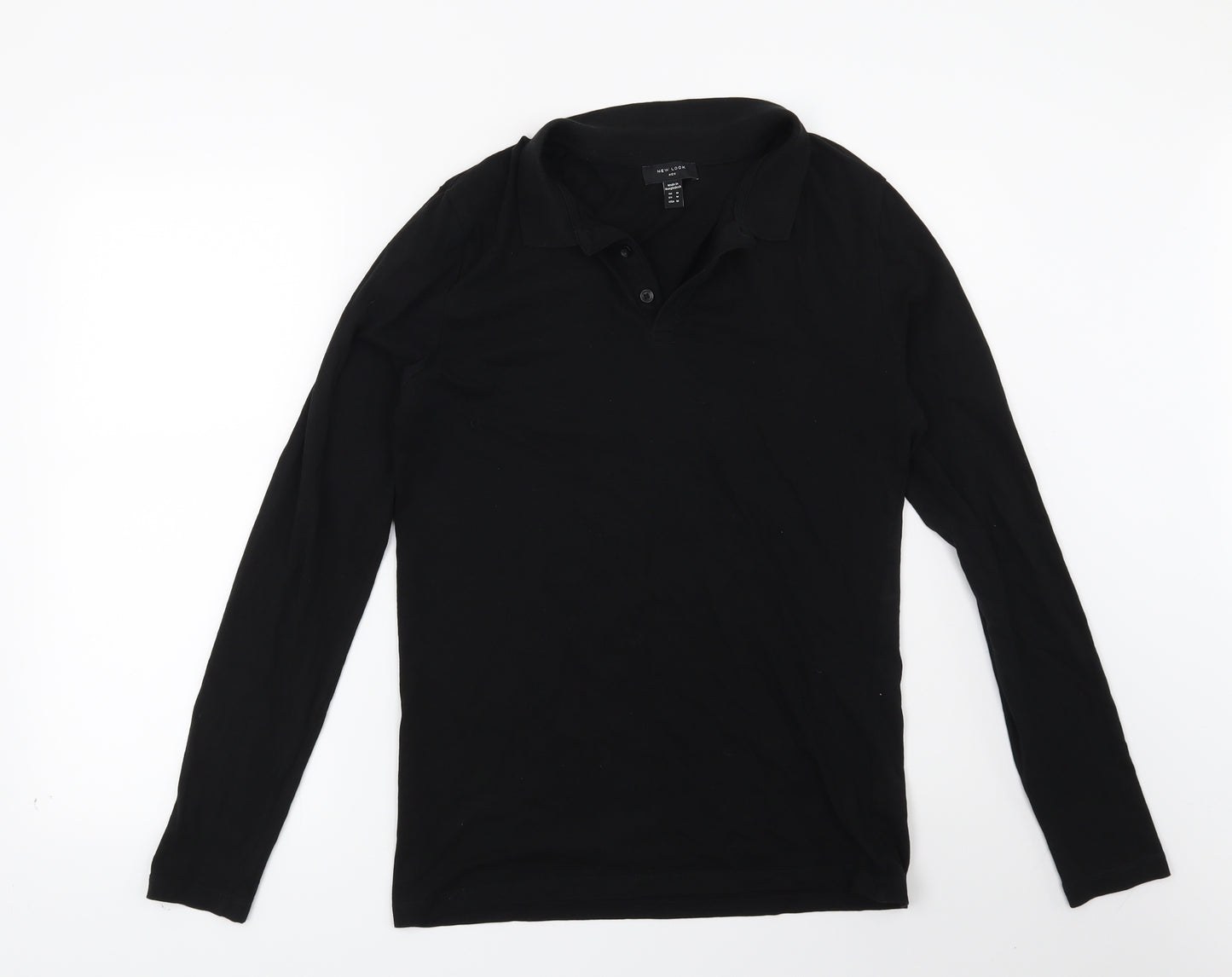 New Look Mens Black    Polo Size M