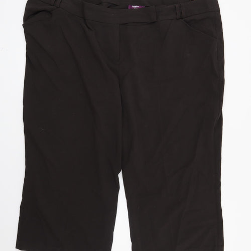 New Look Womens Brown   Trousers  Size 24 L22 in