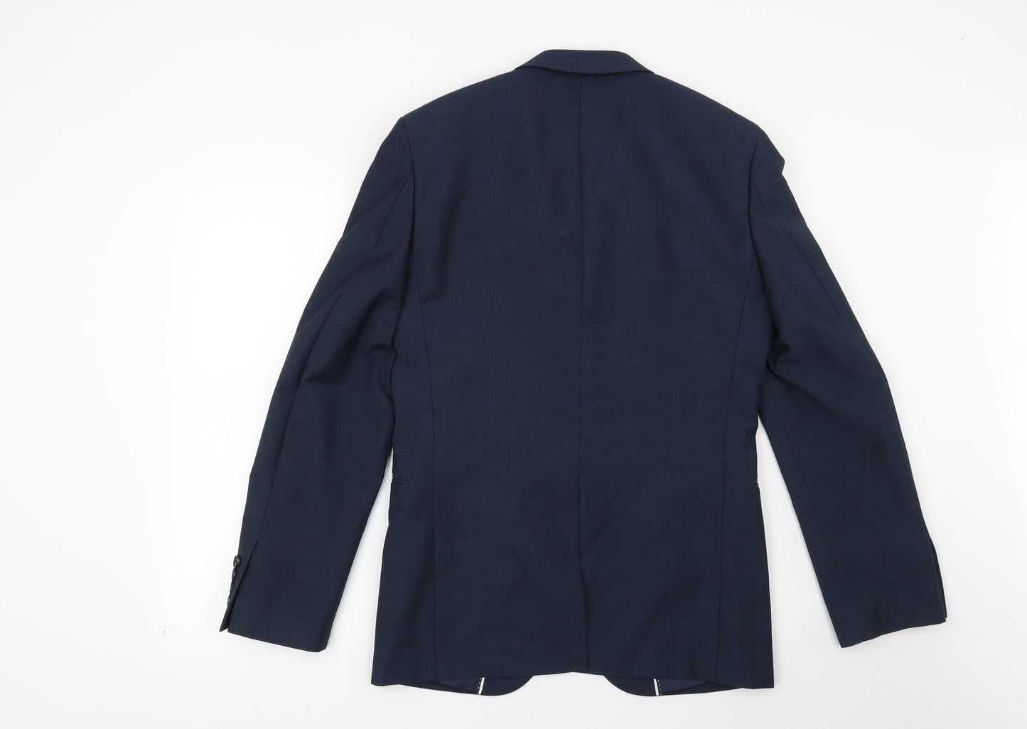 Cedar Wood State Mens Blue   Jacket Suit Jacket Size 36