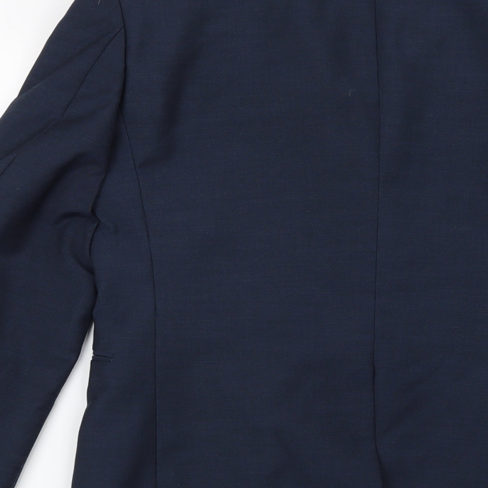 Cedar Wood State Mens Blue   Jacket Suit Jacket Size 36