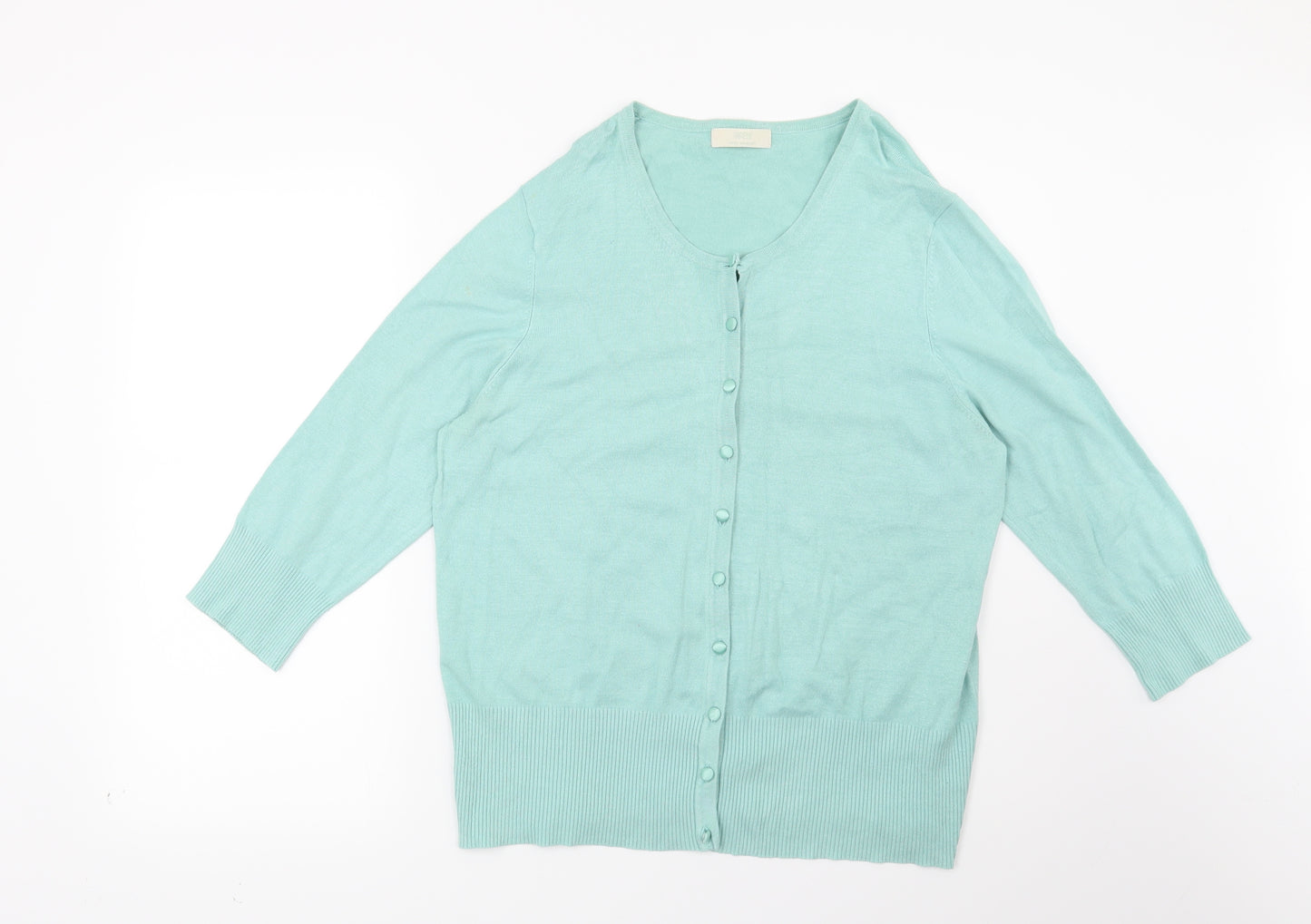 Marks and Spencer Womens Green   Cardigan Jumper Size 16