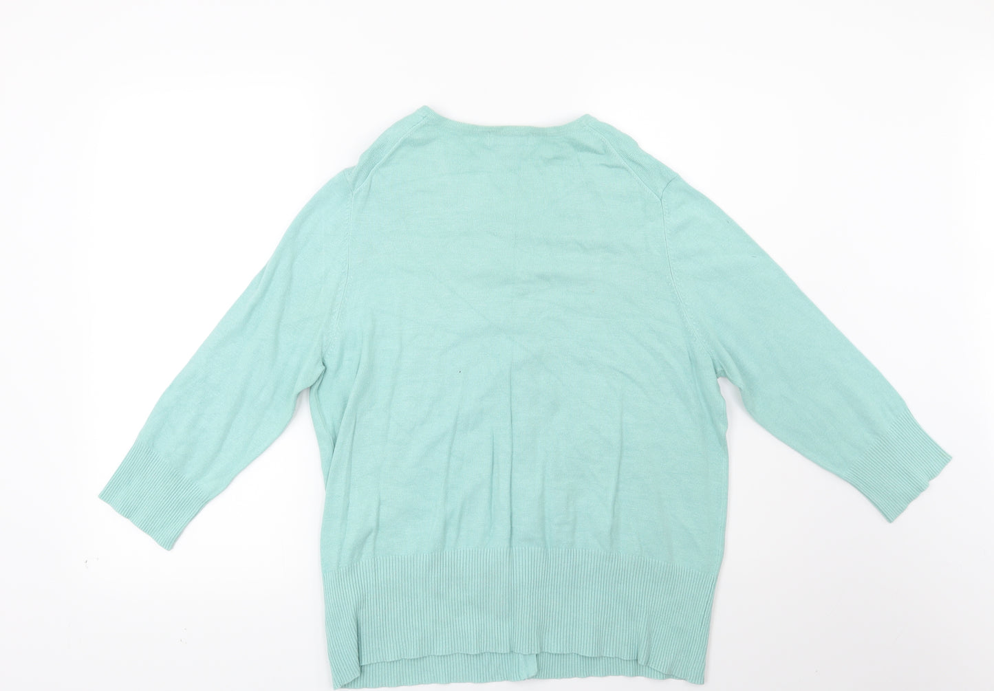 Marks and Spencer Womens Green   Cardigan Jumper Size 16