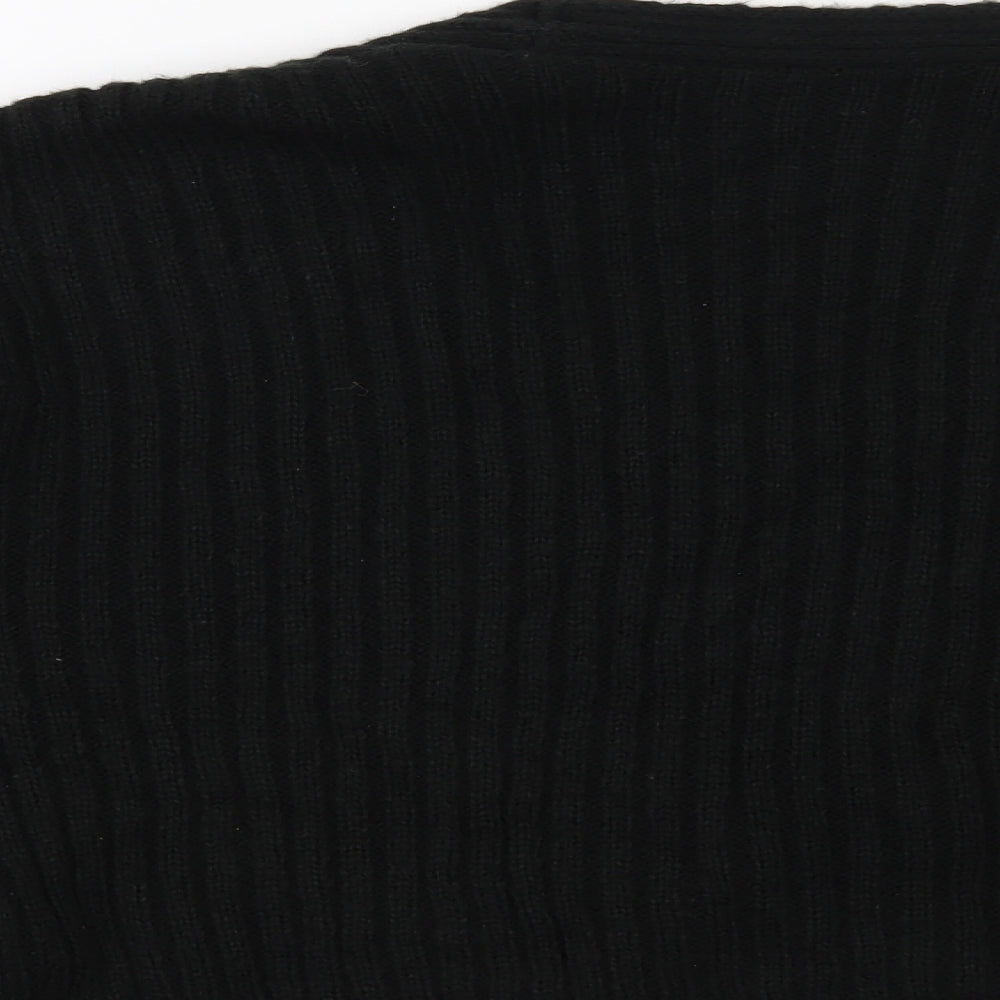 New Look Womens Black Striped  Pullover Jumper Size M