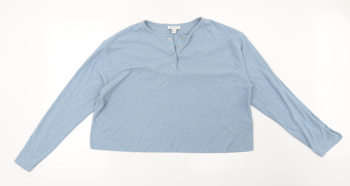 Topshop Womens Blue   Pullover Sweatshirt Size 14