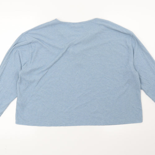Topshop Womens Blue   Pullover Sweatshirt Size 14