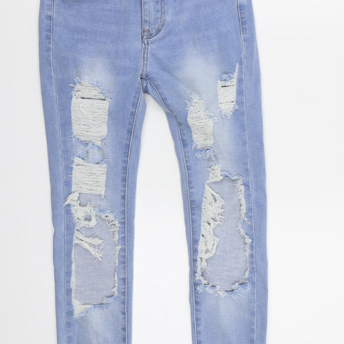 Queen of hearts Womens Blue   Straight Jeans Size XS L26 in