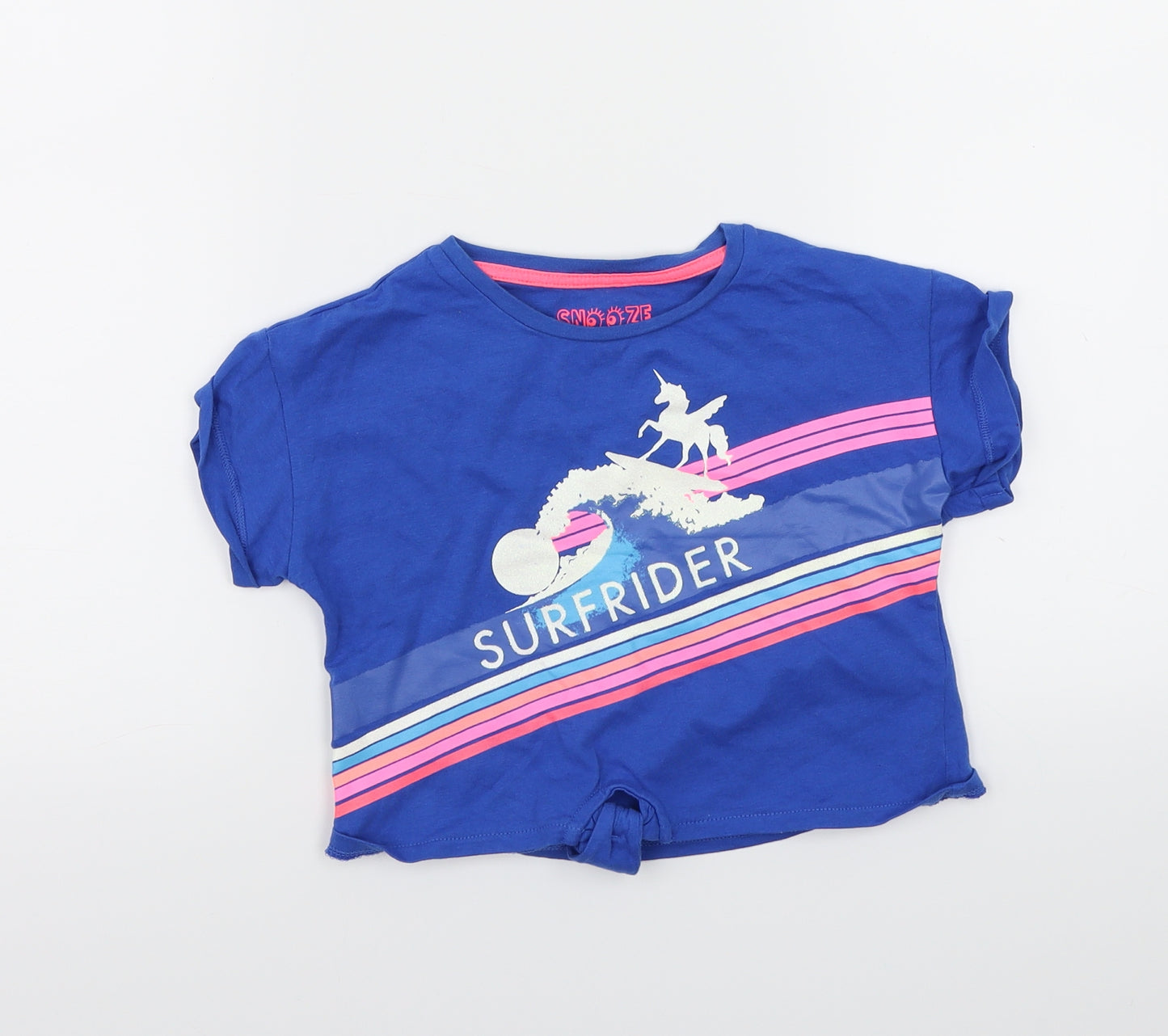 Marks and Spencer Girls Blue   Basic T-Shirt Size 4-5 Years