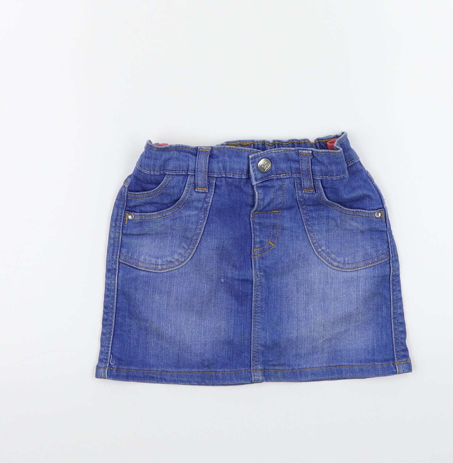 Marks and Spencer Girls Blue   A-Line Skirt Size 4-5 Years