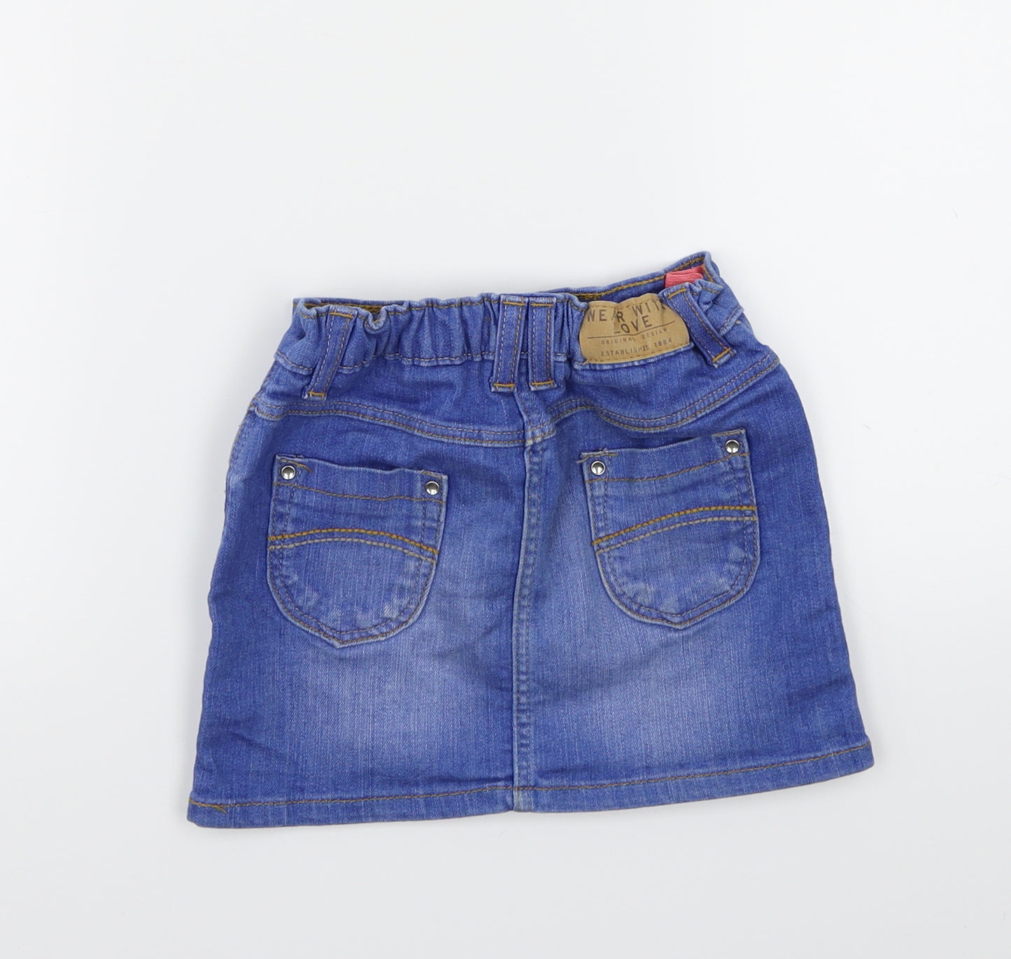 Marks and Spencer Girls Blue   A-Line Skirt Size 4-5 Years
