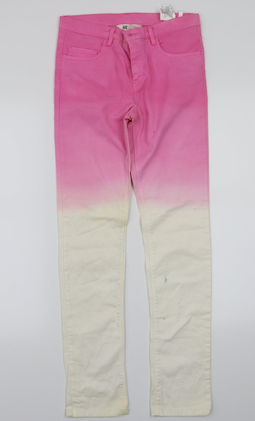 H&M Girls Pink   Straight Jeans Size 14 Years
