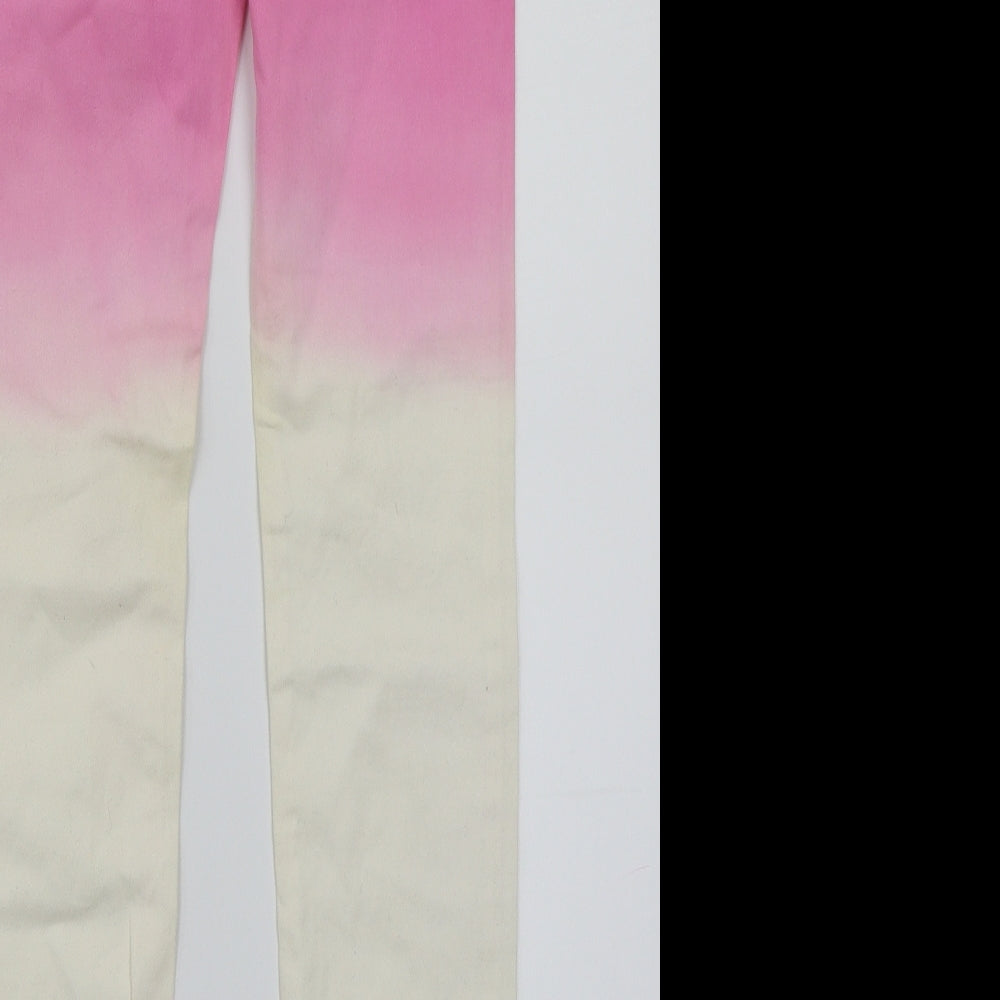 H&M Girls Pink   Straight Jeans Size 14 Years