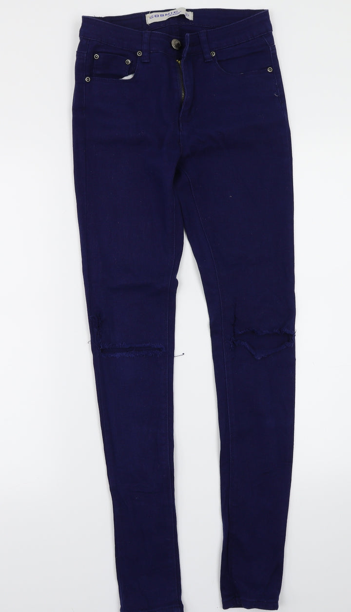 Cosmic Womens Blue   Skinny Jeans Size 6 L29 in