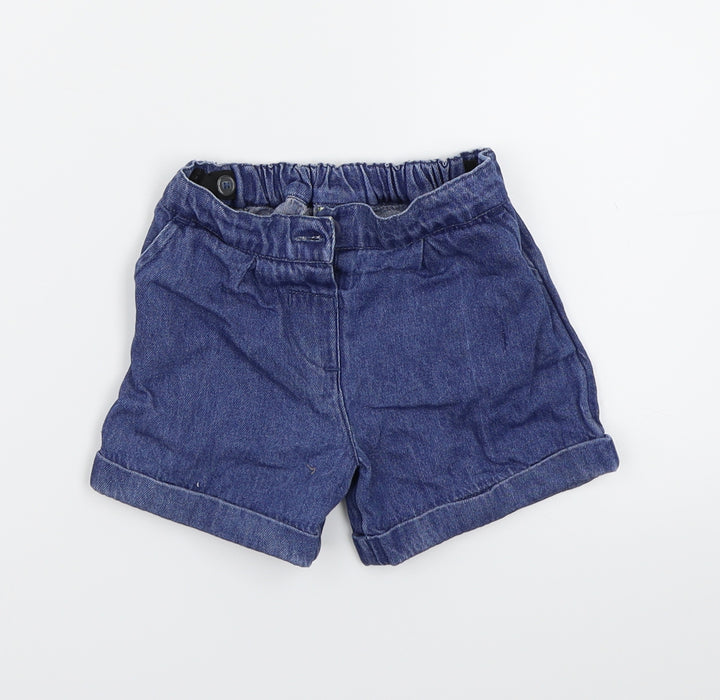 Marks and Spencer Girls Blue Bermuda Shorts Size 2-3 Years