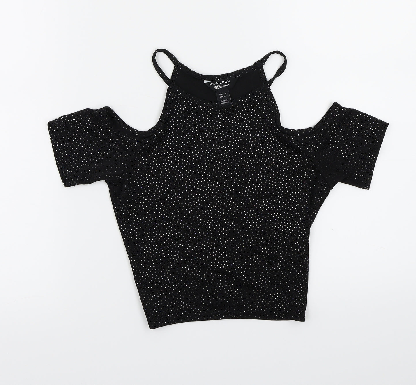 Newlook Girls Black   Basic T-Shirt Size 9 Years