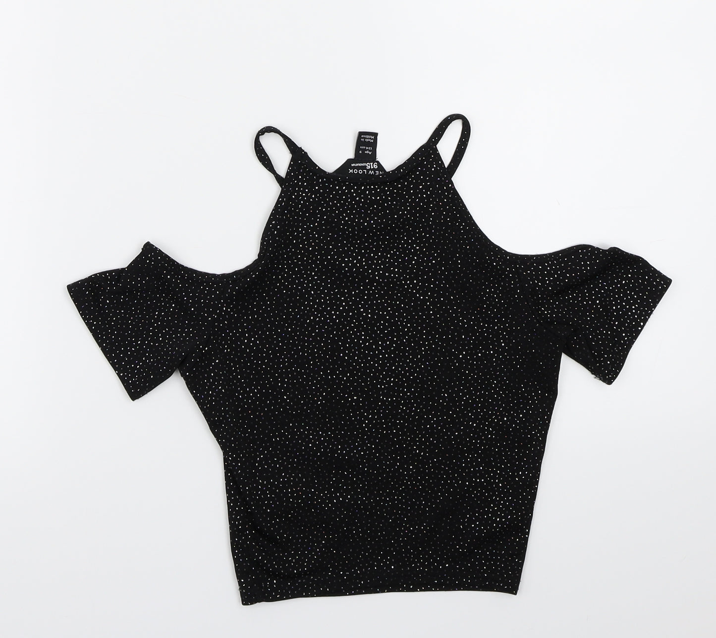 Newlook Girls Black   Basic T-Shirt Size 9 Years