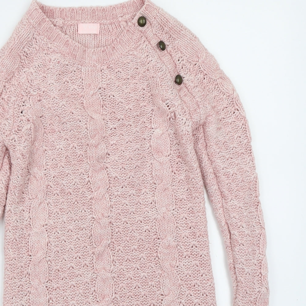 NEXT Girls Pink   Pullover Jumper Size 7 Years